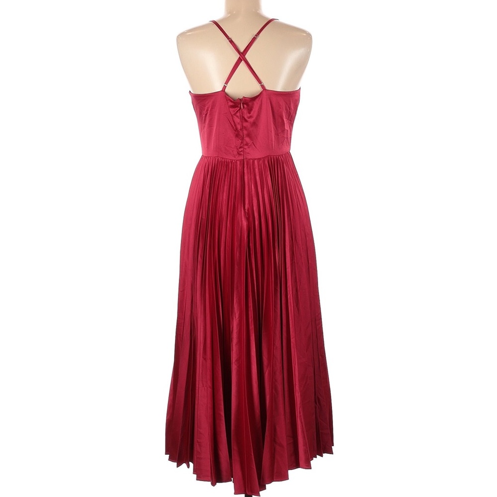 Laundry red pleated dress - Picture 2 of 5
